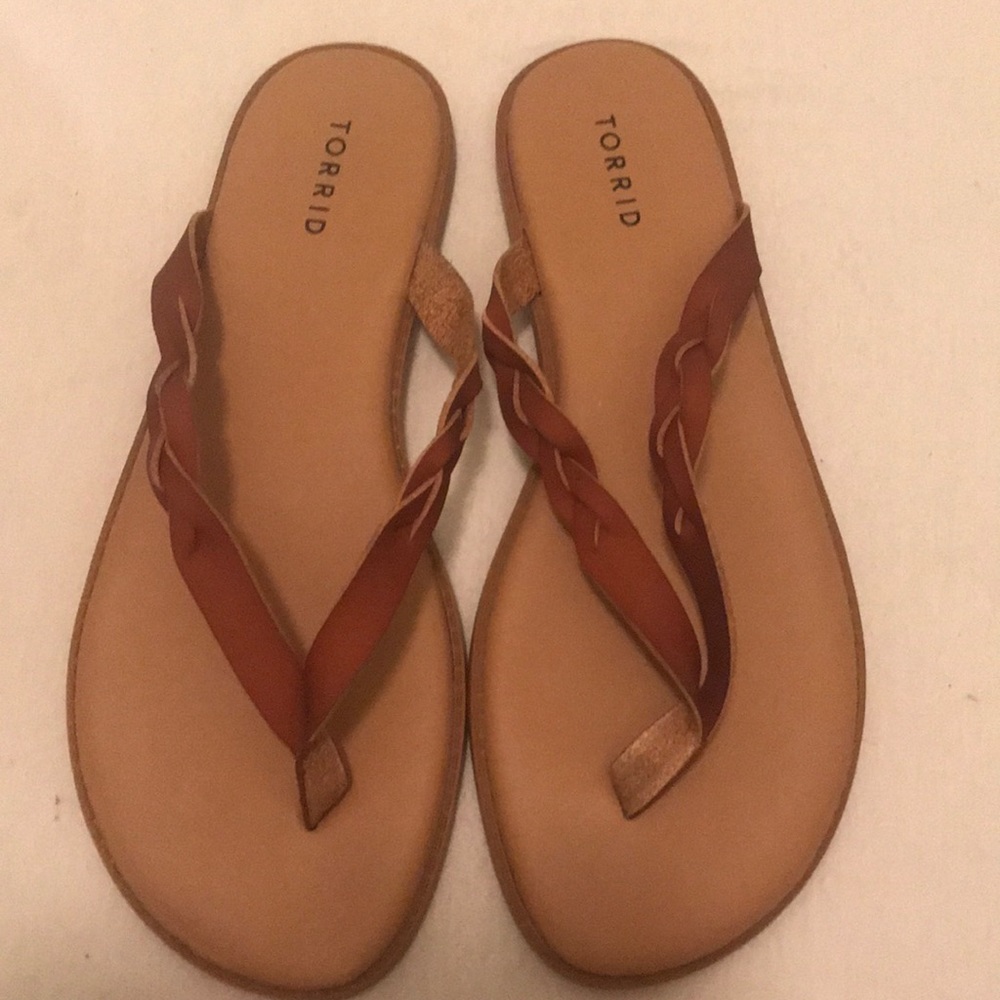 Torrid braided flip flops